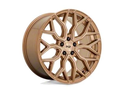 Niche Mazzanti Bronze Brushed Wheel; 19x8.5; 35mm Offset (87-95 Jeep Wrangler YJ)