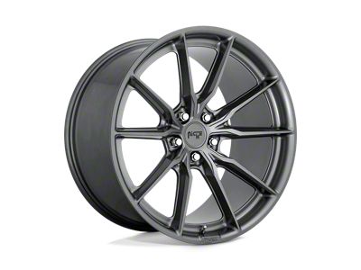Niche Rainier Matte Anthracite Wheel; 19x9.5; 35mm Offset (87-95 Jeep Wrangler YJ)