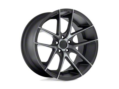 Niche Targa Matte Black Double Dark Tint Wheel; 18x8; 40mm Offset (87-95 Jeep Wrangler YJ)