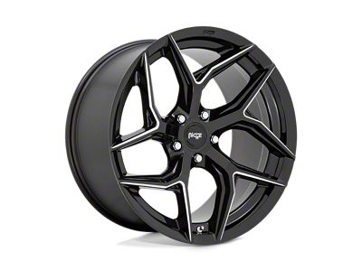 Niche Torsion Gloss Black Milled Wheel; 20x10.5; 40mm Offset (87-95 Jeep Wrangler YJ)