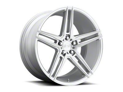 Niche Turin Gloss Silver Machined Wheel; 18x8; 40mm Offset (87-95 Jeep Wrangler YJ)