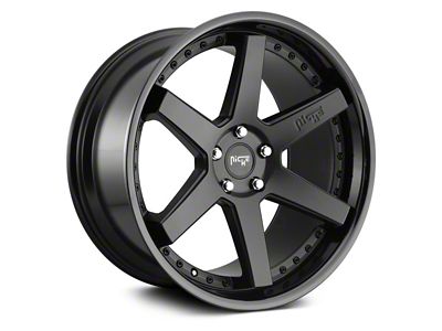 Niche Altair Gloss Black with Matte Black Lip 6-Lug Wheel; 22x10; 25mm Offset (17-24 Titan)