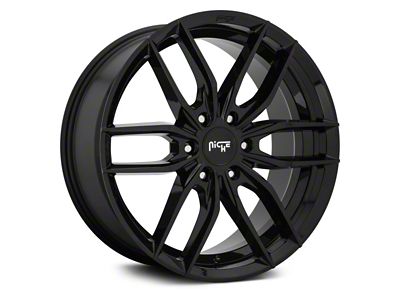 Niche Vosso Gloss Black 6-Lug Wheel; 20x9; 20mm Offset (17-24 Titan)