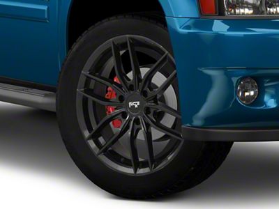 Niche Vosso Gloss Black 6-Lug Wheel; 24x9.5; 30mm Offset (16-24 Titan XD)