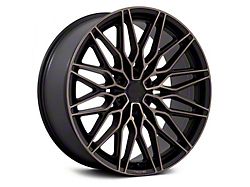 Niche Calabria 6 Matte Black Machined Dark Tint 6-Lug Wheel; 20x9.5; 30mm Offset (22-26 Tundra)