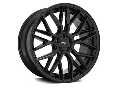 Niche Gamma Gloss Black 6-Lug Wheel; 22x9.5; 25mm Offset (22-25 Tundra)