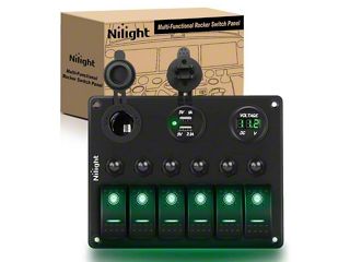 Nilight 3 Gang Toggle Switch 12V Rocker Switch Panel with LED Light and Flip Cover Heavy-Duty ON/Off Switch Plate 3 Pin SPST Rocker Switch,2 Years Warranty price in Saudi Arabia | Amazon Nilight 3 Gang Toggle Switch 12V Rocker Switch Panel with LED Light and Flip Cover Heavy-Duty ON/Off Switch Plate 3 Pin SPST Rocker Switch,2 Years Warranty price in Saudi Arabia | Amazon