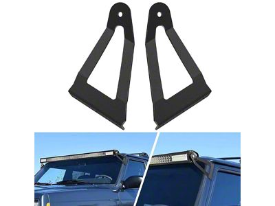 50-Inch Curved Light Bar Windshield Mounting Brackets (84-01 Jeep Cherokee XJ)