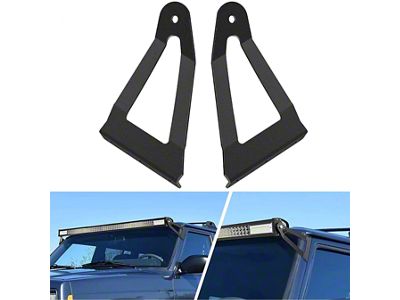 52-Inch Curved Light Bar Windshield Mounting Brackets (84-01 Jeep Cherokee XJ)