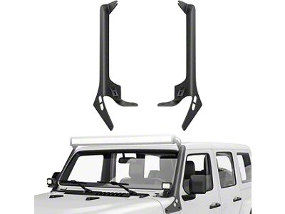 52-Inch Light Bar and Pod Light Windshield Frame Mounting Brackets (20-25 Jeep Gladiator JT, Excluding Mojave)