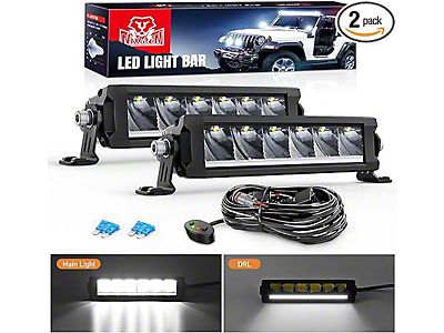 52" 700W LED Light Bar With Mounts For Jeep Wrangler JK 2007-2018 - 6000K, 5 Year Warranty