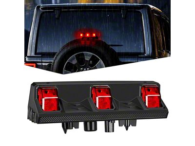 High Mount Triple LED Third Brake Light (18-25 Jeep Wrangler JL)