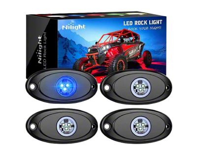 LED Rock Lights; Blue (Universal; Some Adaptation May Be Required)