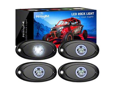 LED Rock Lights; White (Universal; Some Adaptation May Be Required)