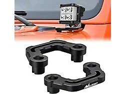 Single A-Pillar Light Windshield Mounting Brackets (18-25 Jeep Wrangler JL, Excluding Rubicon 392)