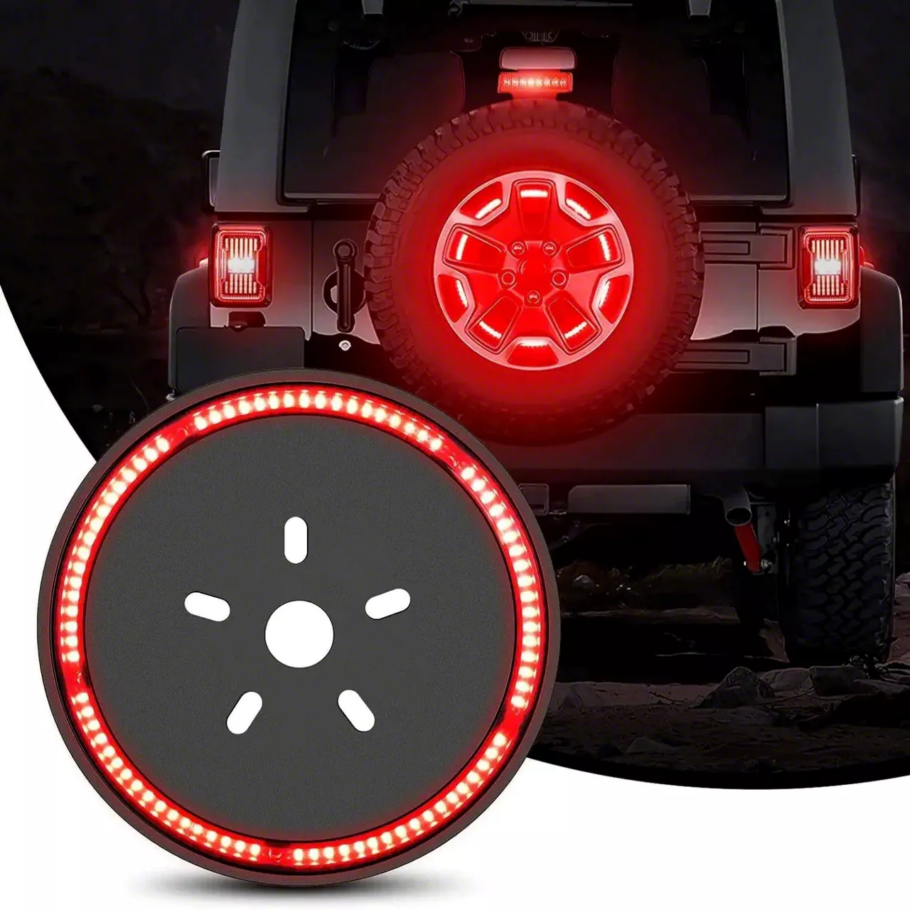 Jeep Wrangler Spare Tire LED Third Brake Light (87-18 Jeep