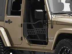 Tubular Doors with Mirrors; Front (07-18 Jeep Wrangler JK)