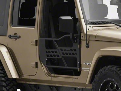 Tubular Doors with Mirrors; Front (07-18 Jeep Wrangler JK)