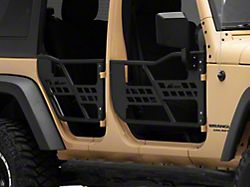 Tubular Doors with Mirrors; Front and Rear (07-18 Jeep Wrangler JK 4-Door)