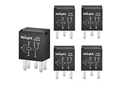 5-Pin SPST Electrical Relays; 5-Pack