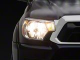 OE Style Headlights with Amber Corners; Chrome Housing; Clear Lens (12-15 Tacoma)