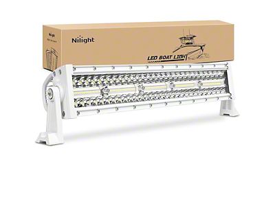 22-Inch White LED Light Bar; Spot/Flood Combo Beam (Universal; Some Adaptation May Be Required)