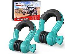 3/4-Inch D-Rings; Tiffany Blue 