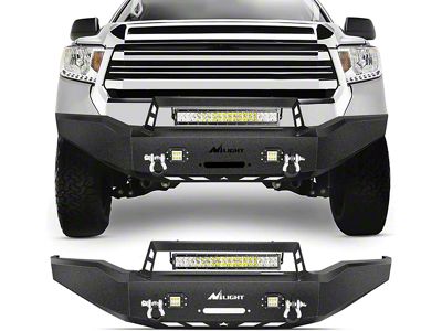 Full Width Winch Mount Front Bumper with LED Lights (07-13 Tundra)