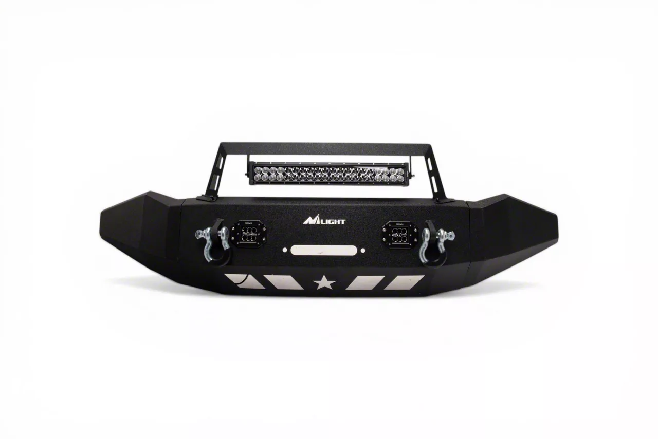 Fab Fours Tundra Red Steel Front Bumper with Pre-Runner Guard
