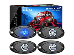 Nilight LED Rock Lights; Blue (Universal; Some Adaptation May Be Required)