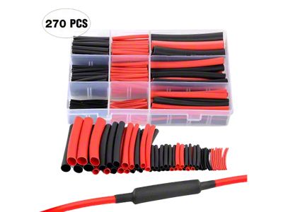 Nilight Heat Shrink Tubing Kit; 270-Pieces