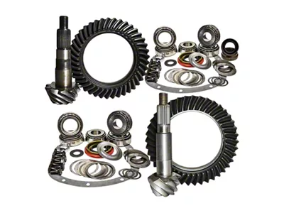 Nitro Gear & Axle Dana 30 Front Axle/44 Rear Axle Ring and Pinion Gear Kit; 4.56 Gear Ratio (97-06 Jeep Wrangler TJ)
