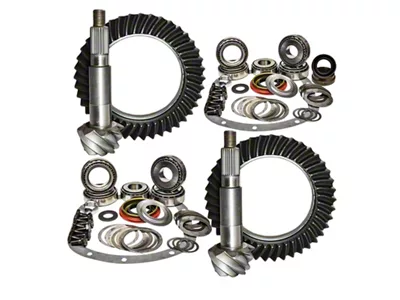 Nitro Gear & Axle Dana 44 Front Axle/44 Rear Axle Ring and Pinion Gear Kit; 4.56 Gear Ratio (03-06 Jeep Wrangler TJ Rubicon)