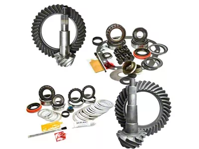 Nitro Gear & Axle M186 Front/M200 Rear 4.56 Gear Package with Install Kits (18-25 Jeep Wrangler JL, Excluding Rubicon)