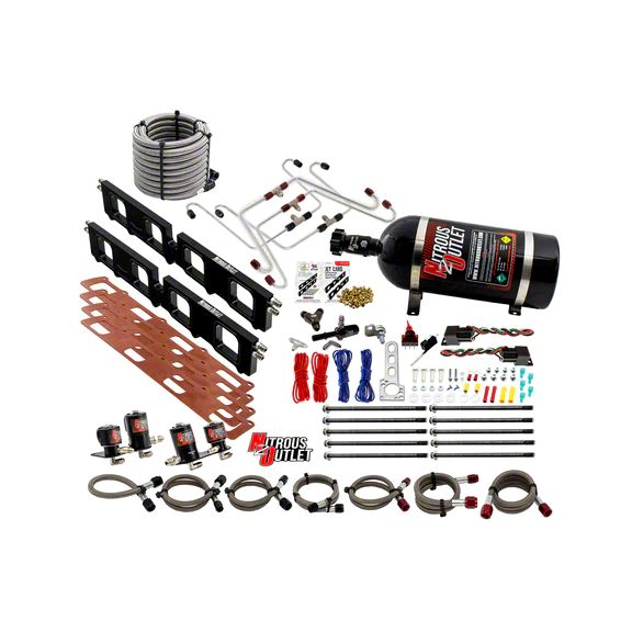 Nitrous Outlet Jeep Grand Cherokee Spacer Plate System; 10 lb. Bottle