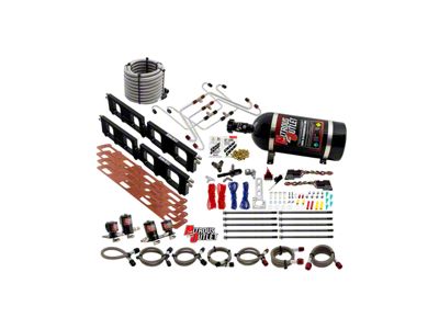 Nitrous Outlet Spacer Plate System; 10 lb. Bottle (18-21 Jeep Grand Cherokee WK2 Trackhawk)