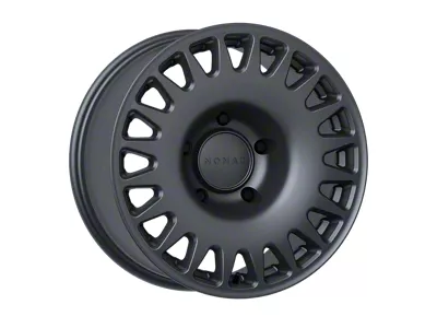 Nomad Wheels Convoy Satin Black 6-Lug Wheel; 17x8.5; 0mm Offset (21-25 Bronco, Excluding Raptor)