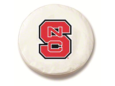 North Carolina State Spare Tire Cover; White (66-18 Jeep CJ5, CJ7, Wrangler YJ, TJ & JK)