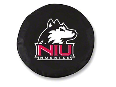 Northern Illinois University Spare Tire Cover; Black (66-18 Jeep CJ5, CJ7, Wrangler YJ, TJ & JK)