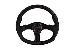NRG Innovations 350mm Oval Shape Flat Bottom Steering Wheel; Carbon Fiber (Universal; Some Adaptation May Be Required)