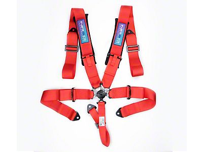 PRP SEATS 5 Point Racing Harness Black – 2" Belts, Removable