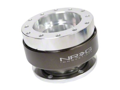 NRG Innovations Steering Wheel Hub Ball Bearing Quick Release; Silver; SFI Approved (Universal; Some Adaptation May Be Required)