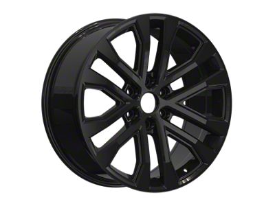 OE Concept F-150 XLT Replica Gloss Black Machined 6-Lug Wheel; 22x9.5; 44mm Offset (22-26 Bronco Raptor)