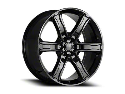 OE Concept Ford Stealth Edition Replica Gloss Black 6-Lug Wheel; 22x9.5; 44mm Offset (22-26 Bronco Raptor)