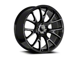 OE Concept Hellcat SRT Replica Gloss Black Wheel; 22x9.5; 34mm Offset (11-21 Jeep Grand Cherokee WK2)