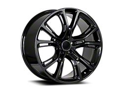 OE Concept Jeep SRT-8 Replica Gloss Black Wheel; 20x9; 30mm Offset (18-26 Jeep Wrangler JL)