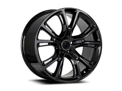 OE Concept Jeep SRT-8 Replica Gloss Black Wheel; 20x9; 34mm Offset (18-26 Jeep Wrangler JL)