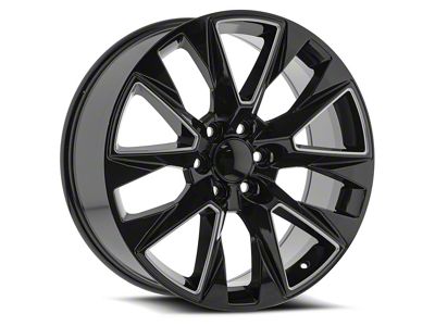 OE Revolution C-14 Gloss Black and Milled 6-Lug Wheel; 26x10; 30mm Offset (04-15 Titan)