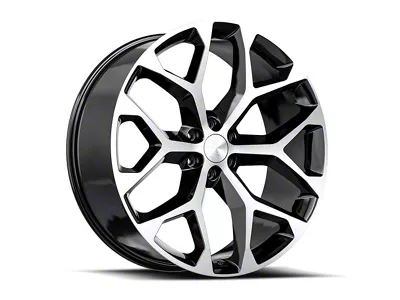 OE Revolution G-09 Gloss Black and Machined 6-Lug Wheel; 26x10; 24mm Offset (04-15 Titan)