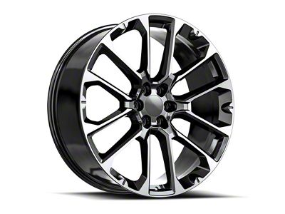 OE Revolution G-40 Gloss Black and Machined 6-Lug Wheel; 26x10; 31mm Offset (17-24 Titan)